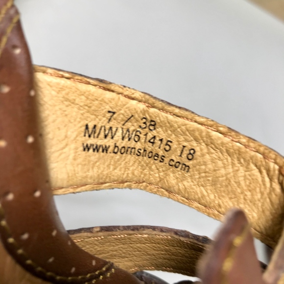 Born 'Lucia' Stacked Heel Slides size 7/38 - Picture 8 of 8